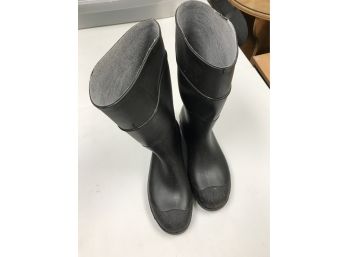 Servlis  Black Rubber Boots, Size 11