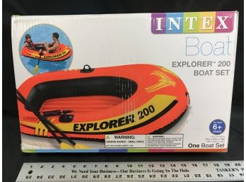 Intex Explorer 200 Boat Set, (boat, Oars, And Air Pump), New, Box Still Sealed
