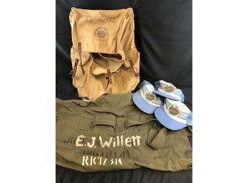 Vintage Boy Scout Canvas Bag, Backpack, Hats