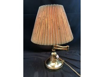 Brass  Swing Table Lamp, 16 Inches Tall
