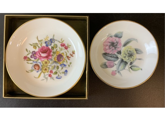 2 Royal Worcester Small Dishes Bone China