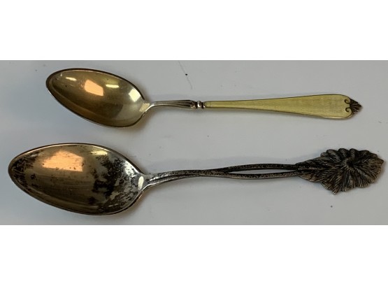2 Small Sterling Spoons