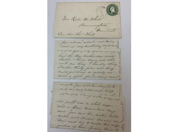 Letter In Envelope 1874