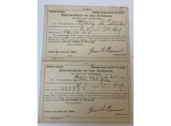 Department Of Interior Postal Cards 1891