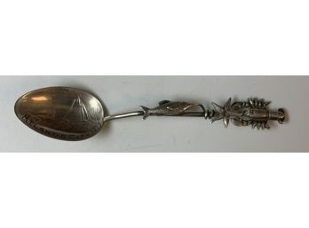 Sterling Silver Atlantic City Spoon 3 3/4' Long