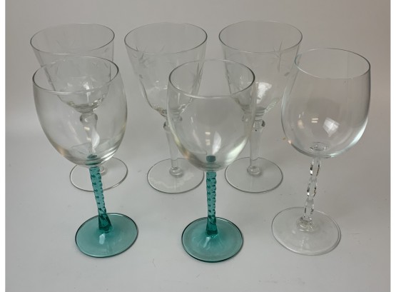 6 Wine Glasses