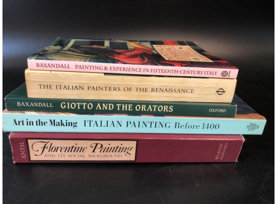 5 Softcover Books On Italian Paintings