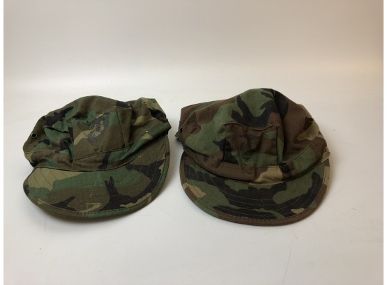 2 Marine Corps Utility Caps- Camouflage