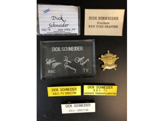 Dick Schneider NBC Items