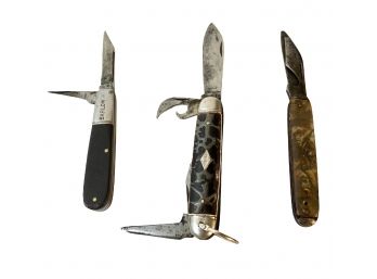 Lot Of 3 Vintage Pocket Knives