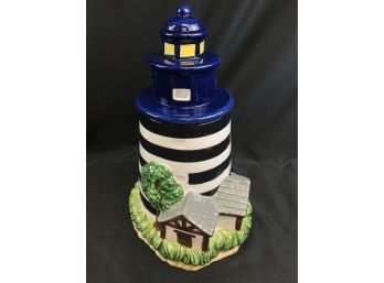 Bico China Lighthouse 12 Cookie Jar Canister
