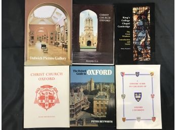 6 Books On Cambridge, Oxford England, D