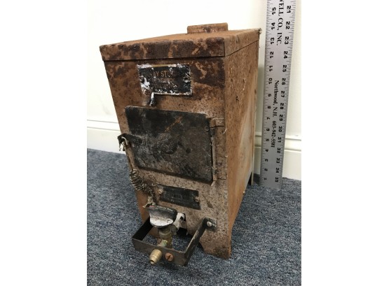Old Miniature Gas Stove, 14 Inches Tall