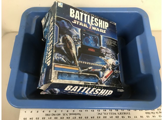 Electronic Battleship Star Wars, Dirty, Includes Tote, See Pics