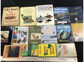 15 Vintage Books On Fishing, Fly Fishing- D