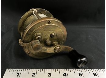 SEA BRIGHT FISHING REEL ANTIQUE OLD ABBEY & IMBRIE RARE 250 Yds Early1900's, T