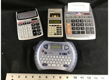 Brother P Touch, Cassette Player, Calculators, Untested