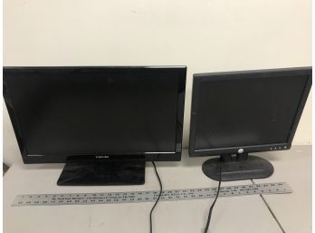 Toshiba 24 Inch TV, Dell Monitor, Untested