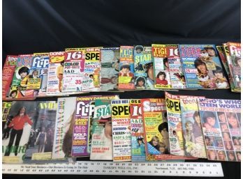 Approximately 60 1970s Teen Magazines And Posters, 16 Magazine, Fave, Flip, American Girl, Tiger Beat, Spec