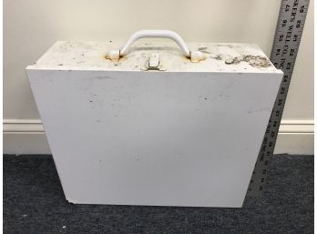 Large Metal First Aid Box, Some Rusting In Corner