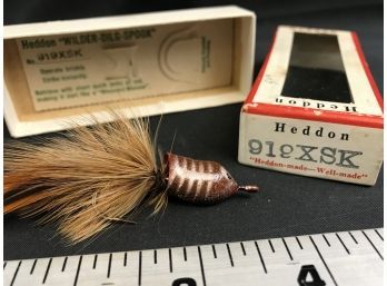 Vintage Heddon Wilder Dilg Spook Lure No. 919XSK With Box