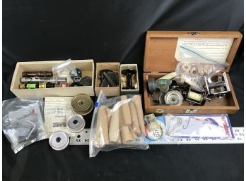 Lot Of Fishing Reel Parts And Tackle