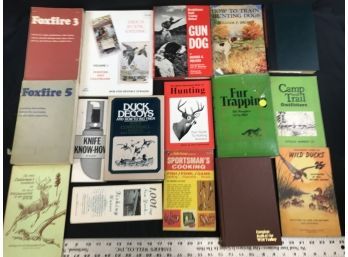 16 Vintage Books And Brochures Mostly On Hunting-