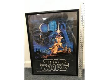 1977 Star Wars Poster And Frame, Posters 28 X 20