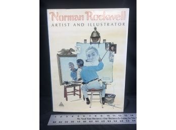 Norman Rockwell Hardback Artist And Illustrator - Coffee Table Book 18 X 13 Inches