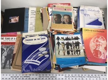 Approximately 75 Music Sheet Books From The 60s And 70s