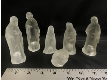Miniature Glass Nativity Scene