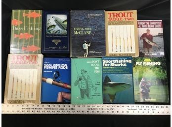 10 Vintage Books On Fishing, Fly Fishing- E