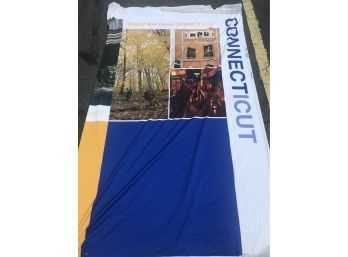 Conf Trade Show Display Cloth, Connecticut New Haven, 8 Feet High By 10 Feet (2 Sides)