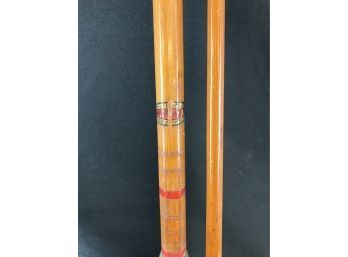 HJ Frost Vintage Wood Fishing Rod, New York City - B