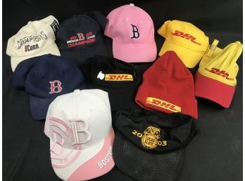 10 Hats Or Caps, UConn, Boston, DHL