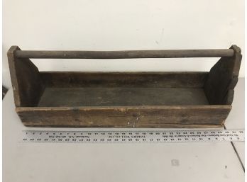 Old Handmade Wooden Toolbox