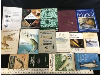 15 Vintage Books On Fishing, Fly Fishing- C