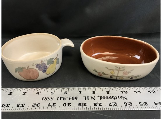 Apple Plum And Pear Design Stoneware Soup And Bowl Dish