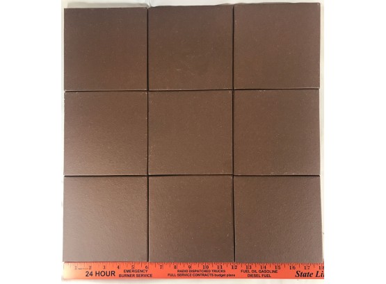 10 Cases Of Quarry Lava Red Tiles 6-in X 6-in Matte Ceramic - 44 Per Case, Approx.  470 Tiles