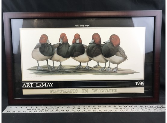 Art Lamay 1989 Portraits In Wildlife Framed Duck Picture