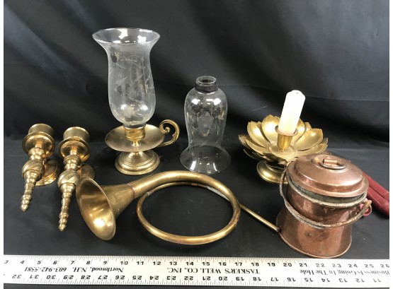 Lot Of Copper And Brass Items