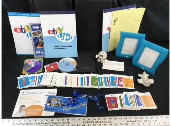 Lot Of EBay Power Seller Conference Materials, Binders, Cards, Photo Frame