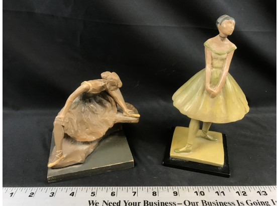 Ballerina Figures On Wood