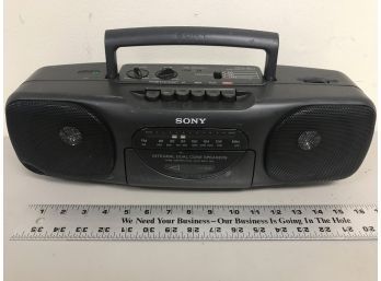 Sony Radio Cassette, CFS-B 11, Untested, No Power Cord, No Antenna