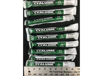 9 Cyalume Safety Light Sticks, Expired 2011