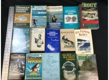 15 Books On Fishing, Salmon, Bass, Trout