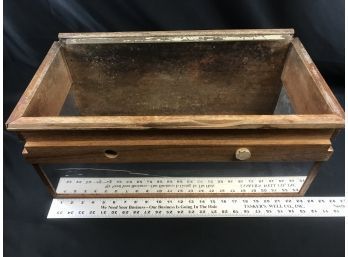 Vintage Reptile Tank?, Wood Case With Class Sides