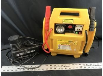 Jumpstart System And Black And Decker Inflator, Untested