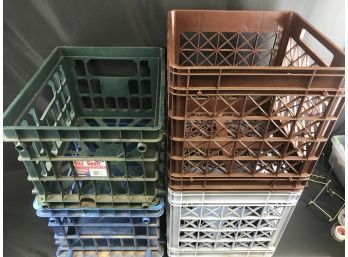 4 File And Container Plastic Crates