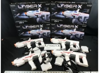 4 Laser X Real Life Laser Gaming Experience, Great Condition, Tested And Works, Great Gift